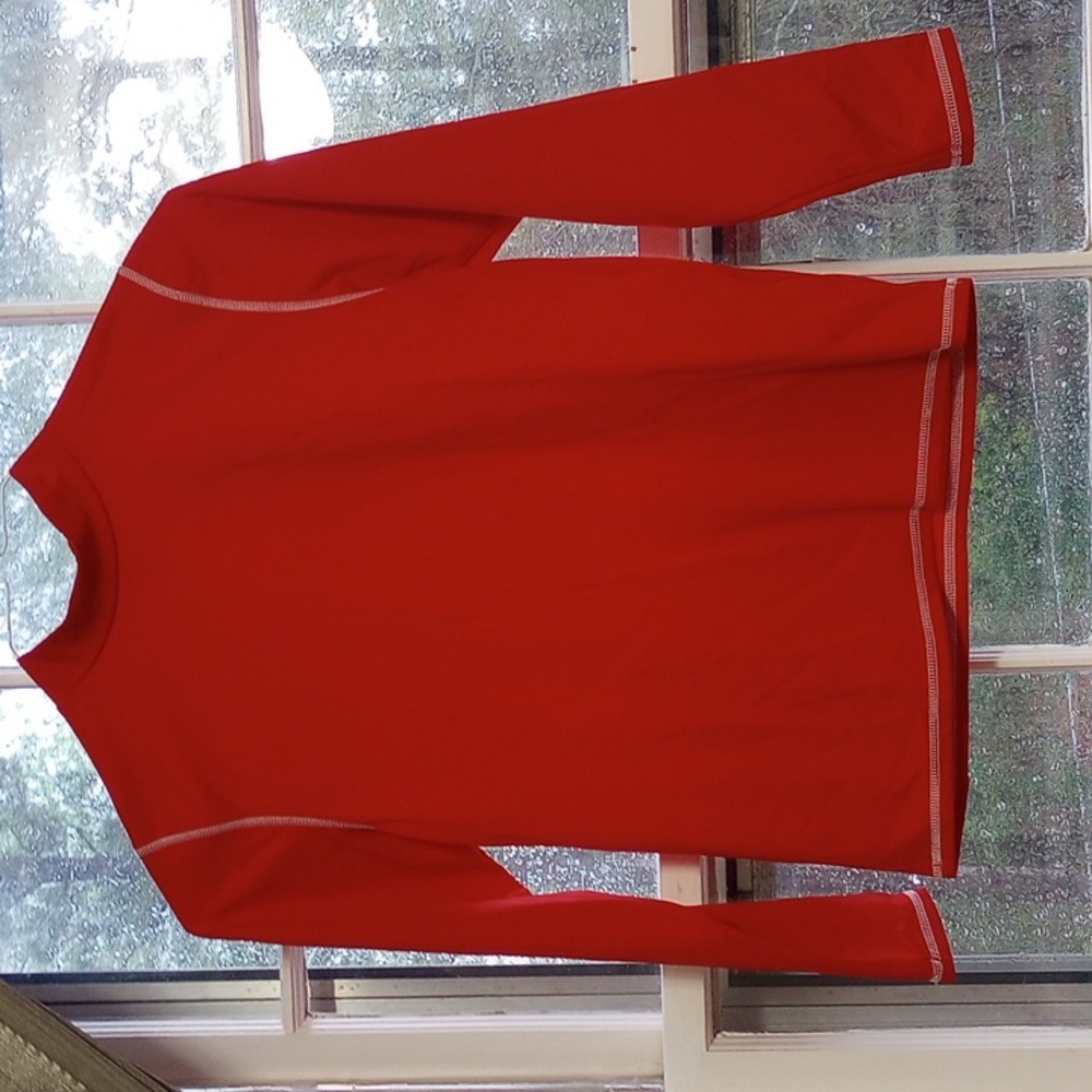 Kids Swimming Red Long Sleeve Top